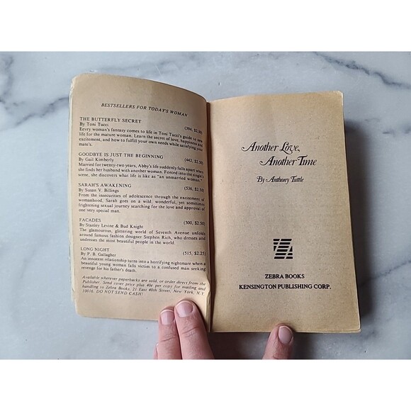 Another Love, Another Time By Anthony Tuttle Paperback - Picture 3 of 10